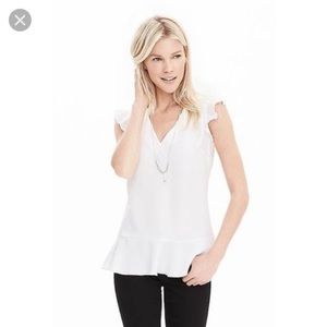 White banana republic blouse ⚪️